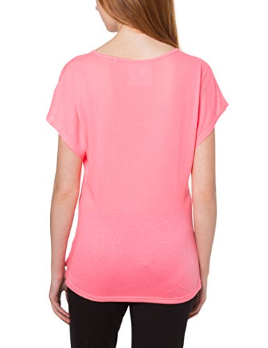 Ultrasport Camiseta de Yoga para Mujer Light Action - Camiseta Suelta de Mujer con Cuello Redondo Camiseta Deportiva de Mujer Holgada con Manga Corta, Rosa, M