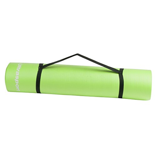 Ultrasport Esterilla Deporte, de Fitness Blanda para Pilates, Yoga, Gimnasia, aeróbic o masajes, con Correa de fijación, Unisex Adulto, Verde, 190 x 90 x 1.2 cm Ultrasport Esterilla Deporte, de Fitness Blanda para Pilates, Yoga, Gimnasia, aeróbic o masajes, con Correa de fijación, Unisex Adulto, Verde, 190 x 90 x 1.2 cm