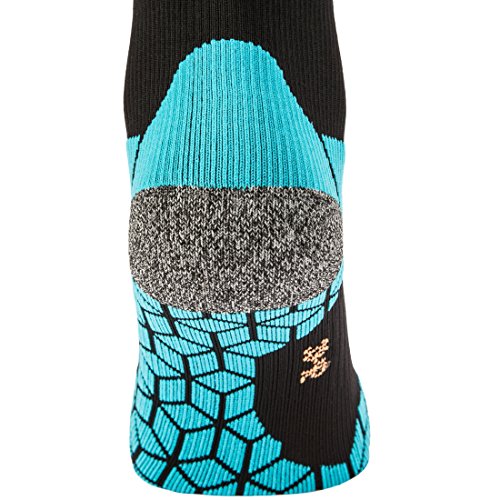 Ultrasport High Performance Calcetines de Correr, Unisex, Negro/Turquesa, 47-50 Ultrasport High Performance Calcetines de Correr, Unisex, Negro/Turquesa, 47-50