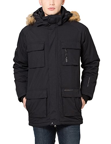 Ultrasport Luca Parka Deportiva, Hombre, Negro, XXL