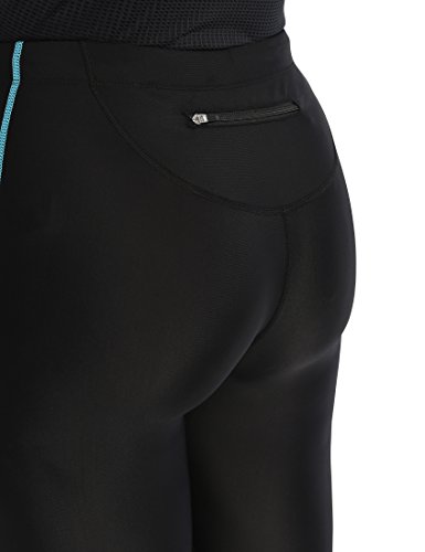Ultrasport, Pantalones deportivos 3/4 para Mujer, Negro/Turquesa, XS Ultrasport, Pantalones deportivos 3/4 para Mujer, Negro/Turquesa, XS