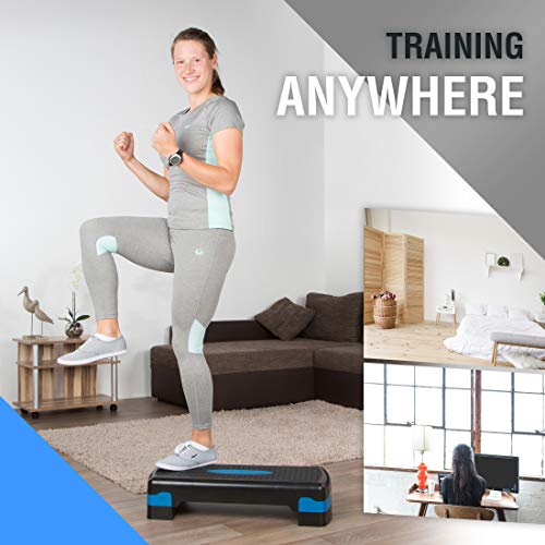 Ultrasport Step, Stepper óptimo para el aeróbic y el fitness, regulable en alturas diferentes, con superficie antideslizante,diferentes colores y tamaños,peso óptimo del usuario 150kg Ultrasport Step, Stepper óptimo para el aeróbic y el fitness, regulable en alturas diferentes, con superficie antideslizante,diferentes colores y tamaños,peso óptimo del usuario 150kg
