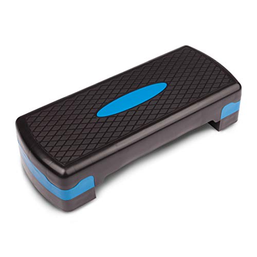 Ultrasport Step, Stepper óptimo para el aeróbic y el fitness, regulable en alturas diferentes, con superficie antideslizante,diferentes colores y tamaños,peso óptimo del usuario 150kg