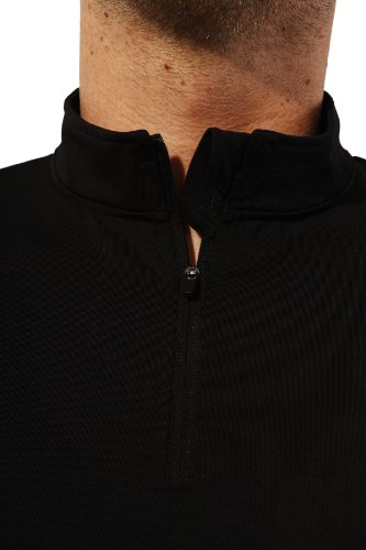 Ultrasport T-Shirt funzionale da uomo per praticare Sport Camiseta, Hombre, Negro/Gris, L