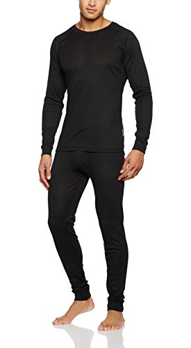 Ultrasport Thermal Underwear Set Conjunto, Hombre, Negro, S