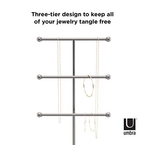 Umbra 299330-491 Trigem - Colgador de joyas Nickel, 48 x 23 x 10 cm Umbra 299330-491 Trigem - Colgador de joyas Nickel, 48 x 23 x 10 cm