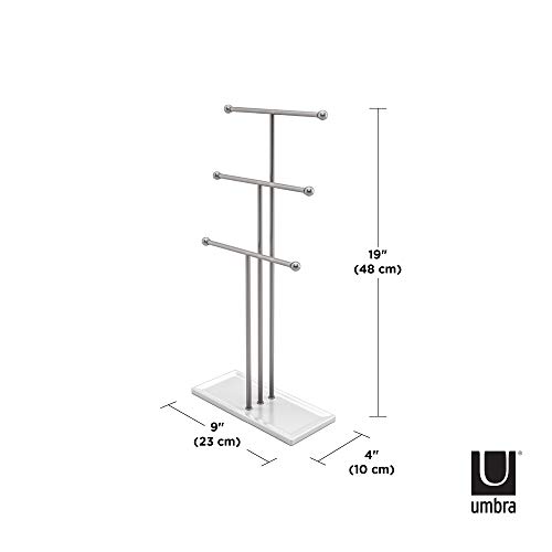 Umbra 299330-491 Trigem - Colgador de joyas Nickel, 48 x 23 x 10 cm Umbra 299330-491 Trigem - Colgador de joyas Nickel, 48 x 23 x 10 cm