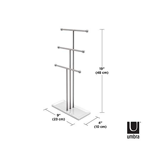 Umbra 299330-491 Trigem - Colgador de joyas Nickel, 48 x 23 x 10 cm