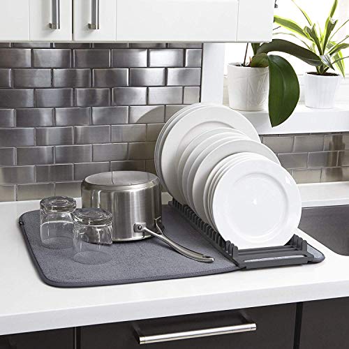 Umbra 330720-149, Escurreplatos plegable con escurridor, color: gris, 24x18 (61x45.7 cm) Umbra 330720-149, Escurreplatos plegable con escurridor, color: gris, 24x18 (61x45.7 cm)