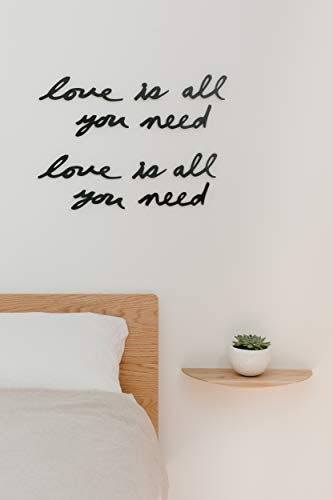 Umbra 470580-040 Decoración de pared Mantra Love Wall Negro