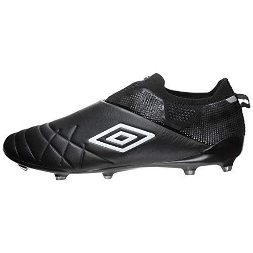 Umbro Medusae III Elite FG, Bota de fútbol, Black-White, Talla 12 US (46 EU)