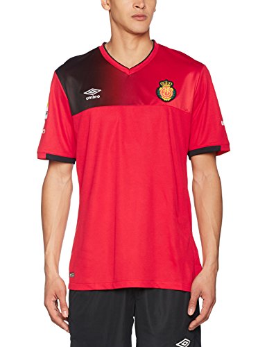 UMBRO RCD Mallorca Home SS Camiseta de fútbol Oficial, Hombre, Rojo, S