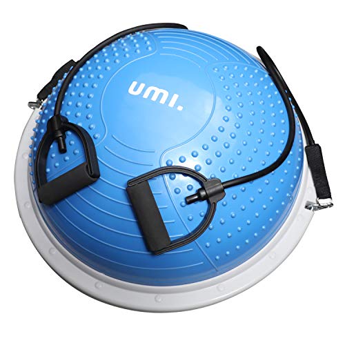 UMI. by Amazon -Balance Trainer Fitball Bola de Equilibrio para Entrenamiento 60cm con Inflador y Bomba para Fitness Gimnasio