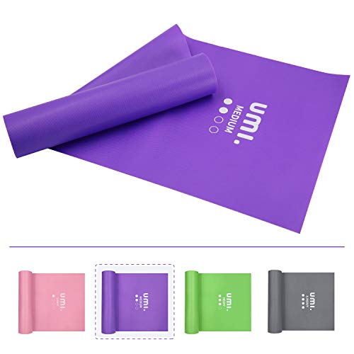 UMI. by Amazon -Bandas Elásticas Banda de Resistencia de Fitness Yoga Pilates, para rehabilitación y Terapia Física para Hombres y Mujeres Bandas Ejercicio (Lila, 2M)