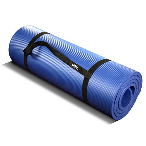 UMI. by Amazon -Colchonetas de Yoga Espesa para Pilates, Gimnasio Fitness or en Casa con Tirante
