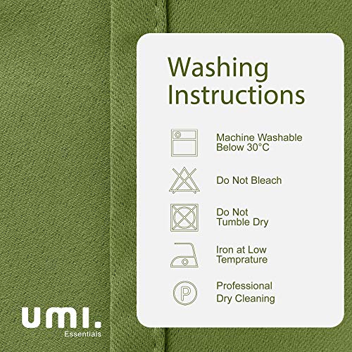UMI. by Amazon Cortinas de Salon Infantiles Dormitorio Moderno Opacas Termicas Aislantes Ventana con Trabillas 2 Piezas 140 x 245 cm Verde UMI. by Amazon Cortinas de Salon Infantiles Dormitorio Moderno Opacas Termicas Aislantes Ventana con Trabillas 2 Piezas 140 x 245 cm Verde