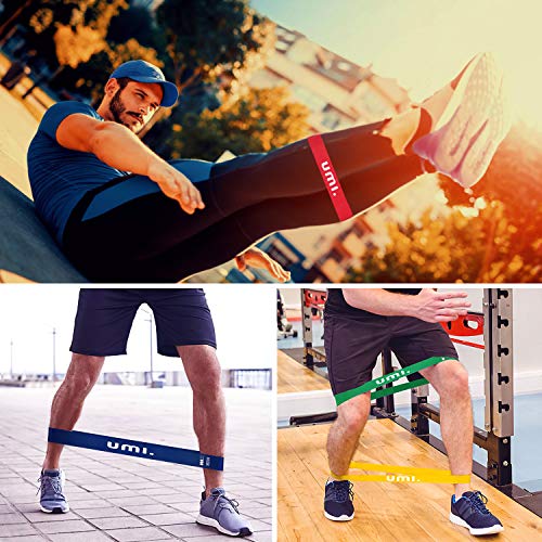 UMI. by Amazon - Elasticas de Fitness, Bandas Ejercicio Set de 5 - Bandas de Resistencia musculacion para Yoga, Pilates, Crossfit, Musculacion y Recuperación
