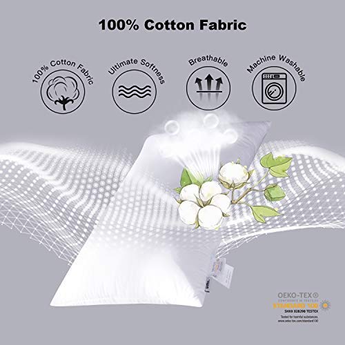 UMI. by Amazon - Pack de Dos Almohadas de Plumas de Ganso Blancas con Tela 100% de algodón (48 x 74 cm, firmeza Mediana) UMI. by Amazon - Pack de Dos Almohadas de Plumas de Ganso Blancas con Tela 100% de algodón (48 x 74 cm, firmeza Mediana)