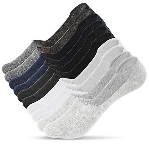 UMIPUBO 10/6 Pares Calcetines para hombres Invisibles De Algodón Calcetines Cortos Elástco Con Silicona Antideslizante Anti-olor UMIPUBO 10/6 Pares Calcetines para hombres Invisibles De Algodón Calcetines Cortos Elástco Con Silicona Antideslizante Anti-olor