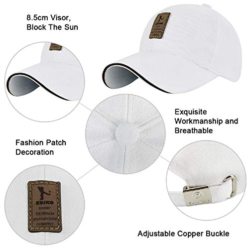 UMIPUBO Gorras Beisbol Unisex Adjustable al Aire Libre Cap clásico algodón Casual Sombrero Gorras de béisbol (Blanco) UMIPUBO Gorras Beisbol Unisex Adjustable al Aire Libre Cap clásico algodón Casual Sombrero Gorras de béisbol (Blanco)