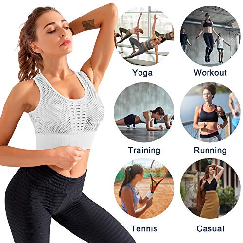 UMIPUBO Sujetador Deportivo Mujer Material Cómodo Sin Costuras Almohadilla Desmontable para Gimnasio Yoga Bailar de Alto Impacto UMIPUBO Sujetador Deportivo Mujer Material Cómodo Sin Costuras Almohadilla Desmontable para Gimnasio Yoga Bailar de Alto Impacto