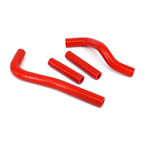 Un Xin Rojo reforzado Silicona Radiador Refrigerante Mangueras Kit Para Motocicleta Honda CRF150 07-14