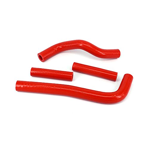 Un Xin Rojo reforzado Silicona Radiador Refrigerante Mangueras Kit Para Motocicleta Honda CRF150 07-14