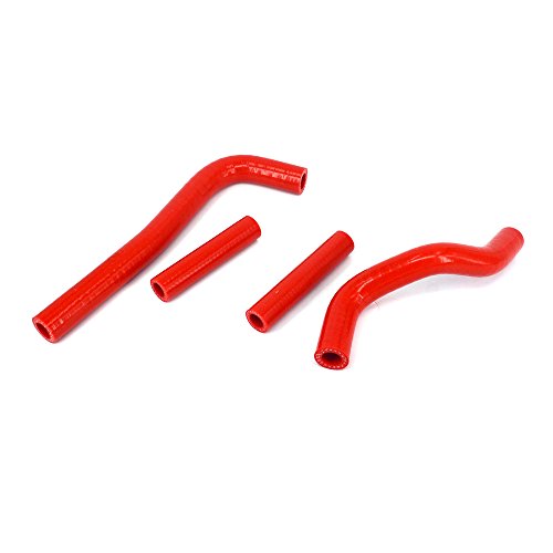 Un Xin Rojo reforzado Silicona Radiador Refrigerante Mangueras Kit Para Motocicleta Honda CRF150 07-14