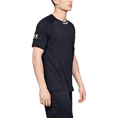 Under Armour Challenger III Training Top Camisa Manga Corta, Hombre, Negro, LG