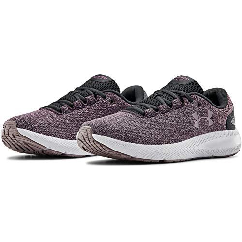 Under Armour Charged Pursuit 2 Twist, Zapatillas De Running Mujer, Blackout Purple/Halo Gris/Slate Purple (500), 38.5 EU