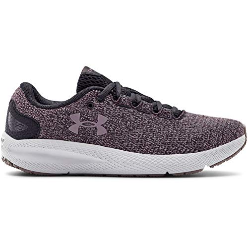 Under Armour Charged Pursuit 2 Twist, Zapatillas De Running Mujer, Blackout Purple/Halo Gris/Slate Purple (500), 38.5 EU