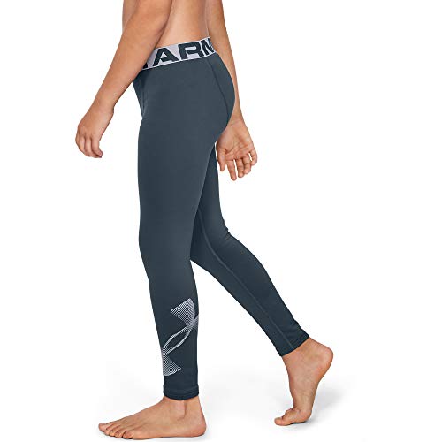 Under Armour Coldgear Armour Leggings Legging, Niños, Gris, YSM