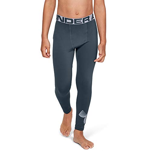 Under Armour Coldgear Armour Leggings Legging, Niños, Gris, YSM