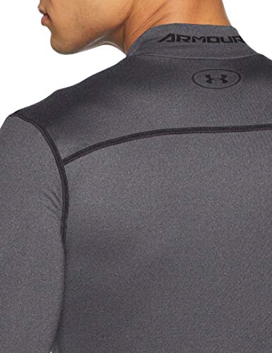 Under Armour Coldgear Armour Mock Camiseta De Manga Larga, Hombre, (Carbon Heather/Black (090), L Under Armour Coldgear Armour Mock Camiseta De Manga Larga, Hombre, (Carbon Heather/Black (090), L