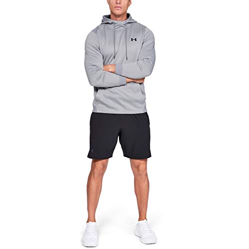 Under Armour Fleece Sudadera para Hombre, Sudadera con Capucha Ancha, Ropa Deportiva Transpirable y elástica para Hombre, Steel Light Heather/Black (035), SM