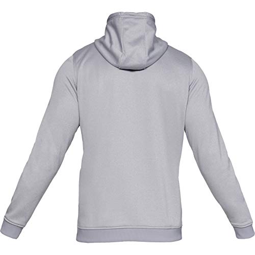 Under Armour Fleece Sudadera para Hombre, Sudadera con Capucha Ancha, Ropa Deportiva Transpirable y elástica para Hombre, Steel Light Heather/Black (035), SM