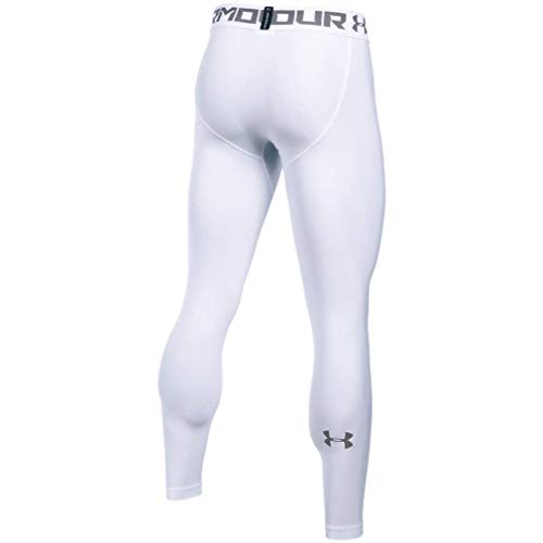 Under Armour Heatgear 2.0 Leggings, Hombre, Blanco (White/Graphite (100), M Under Armour Heatgear 2.0 Leggings, Hombre, Blanco (White/Graphite (100), M