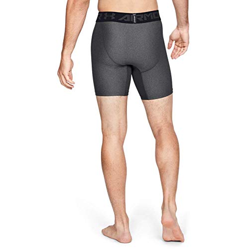 Under Armour HeatGear ARMOUR 2.0 COMP Shorts, Pantalón Corto Hombre, Gris (Carbon Heather/Black 090), M