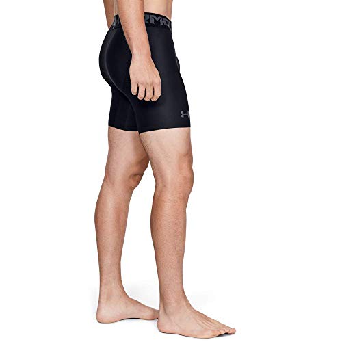 Under Armour HeatGear ARMOUR 2.0 COMP Shorts, Pantalón Corto Hombre, Negro (Black/Graphite 001), M Under Armour HeatGear ARMOUR 2.0 COMP Shorts, Pantalón Corto Hombre, Negro (Black/Graphite 001), M