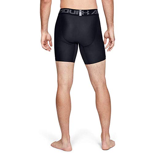 Under Armour HeatGear ARMOUR 2.0 COMP Shorts, Pantalón Corto Hombre, Negro (Black/Graphite 001), M Under Armour HeatGear ARMOUR 2.0 COMP Shorts, Pantalón Corto Hombre, Negro (Black/Graphite 001), M