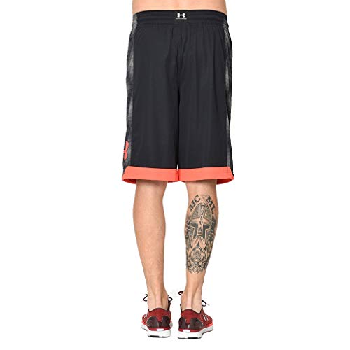 Under Armour Pantalones cortos de baloncesto para hombre, negro/grafito, pequeño