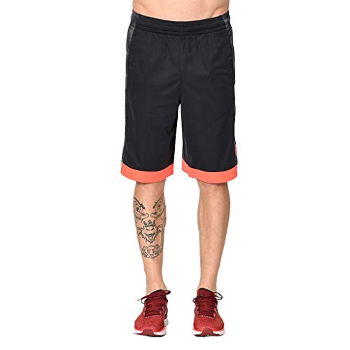 Under Armour Pantalones cortos de baloncesto para hombre, negro/grafito, pequeño