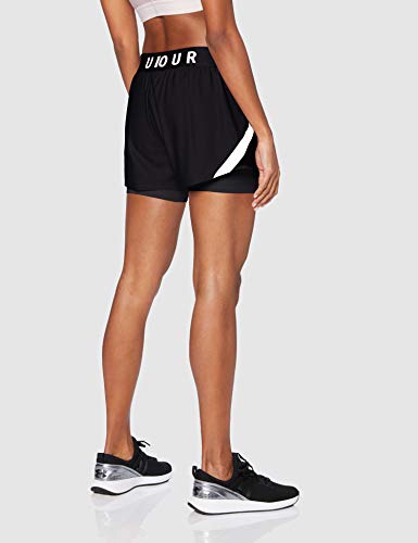 Under Armour Play Up 2-In-1 Corto, Mujer, Negro, XL Under Armour Play Up 2-In-1 Corto, Mujer, Negro, XL