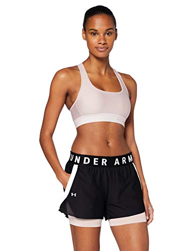 Under Armour Play Up 2-In-1 Corto, Mujer, Negro, XL