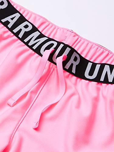 Under Armour Play Up Solid Corto, Niñas, Rosa, YXL