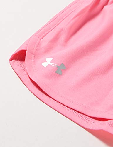 Under Armour Play Up Solid Corto, Niñas, Rosa, YXL