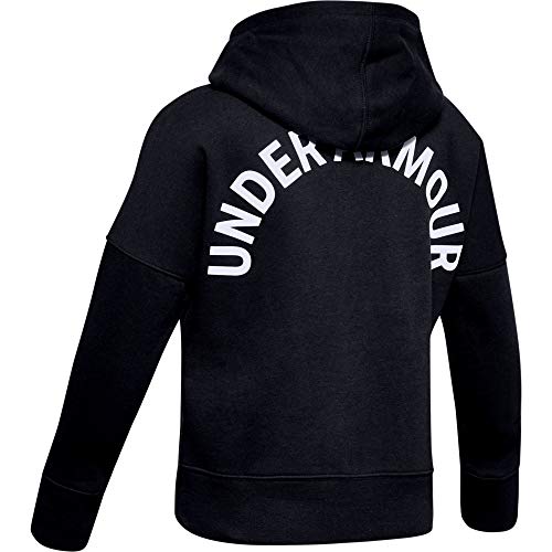 Under Armour Rival FZ Hoodie Parte Superior del Calentamiento, Niñas, Negro, YMD Under Armour Rival FZ Hoodie Parte Superior del Calentamiento, Niñas, Negro, YMD