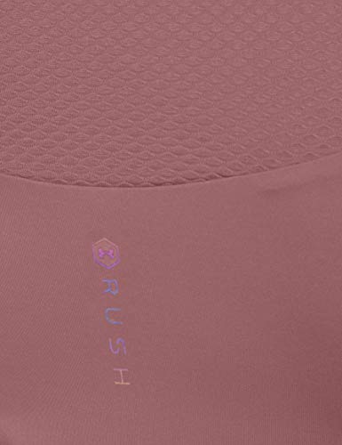 Under Armour Rush Camiseta Ajustada Transpirable con tecnología Rush, Camiseta de Manga Corta de Corte Ajustado, Mujer, Rosa, XL