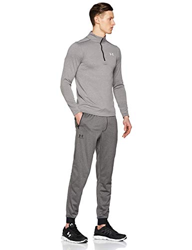 Under Armour Sportstyle Tricot Jogger Pantalones, Hombre, Gris (Carbon Heather/Black (090), S