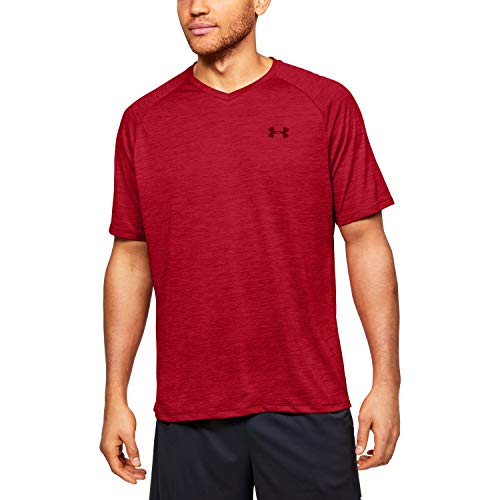 Under Armour Tech 2.0 - Camiseta de Manga Corta con Cuello en V, Cordova (615)/Córdoba, Talla S Under Armour Tech 2.0 - Camiseta de Manga Corta con Cuello en V, Cordova (615)/Córdoba, Talla S